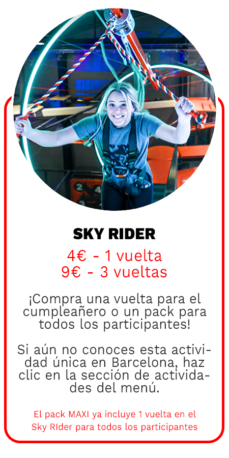 SkyRider Extra Fiesta Cumpleaños