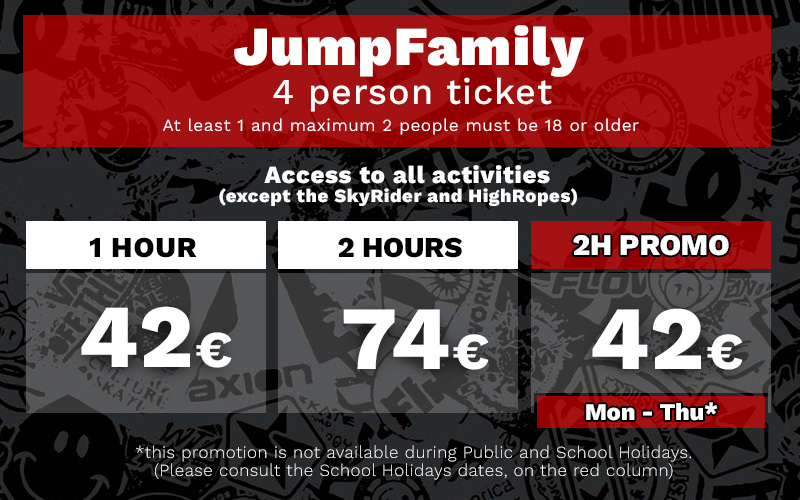 JumpFamily Prices JumPYard Barcelona