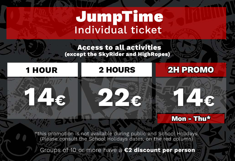 JumpTime Prices JumPYard Barcelona