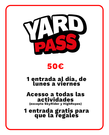 Yardpass Pase mensual JumpYard