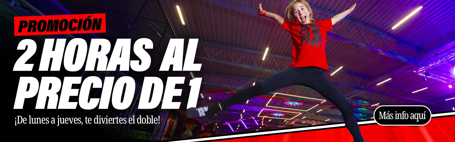 Promocion 2 Horas al precio de 1 JumpYard