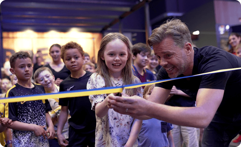 Invigning av ny JumpYard trampolinpark