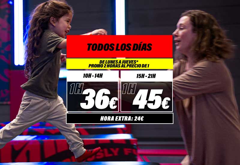 Precios Familia JumpYard Oasiz Madrid