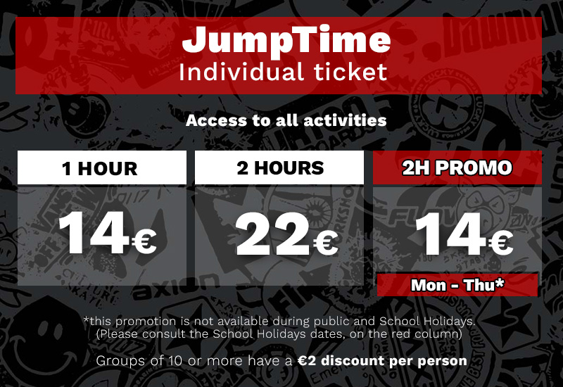 JumpTime Prices JumpYard Madrid