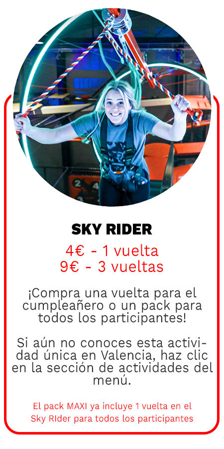 Extra SkyRider Fiestas Cumpleaños JumpYard